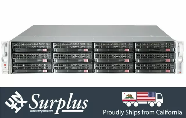 Storage Server Starter Kit - 2U RAID 12 Bay 18TB HD Compatible Dual Xeon Rail