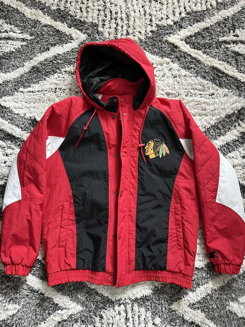 Starter Men’s Chicago Blackhawks NHL Heavy Hitter Jacket Large XL Hockey