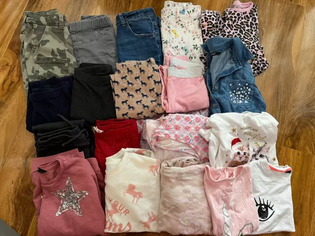Large Girls Clothes Bundle Age 7-8 Years Jeans Jumpers Dress Tops Outfit Legging