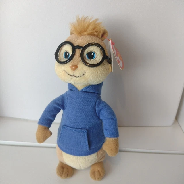 TY BEANIE BABIES Simon Alvin & The Chipmunks Film 7" Soft Cuddly Plush