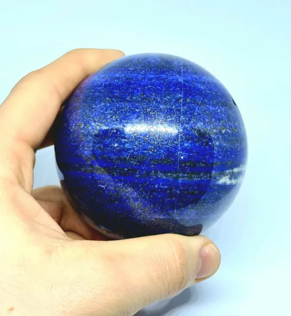 Large Lapis Lazuli Crystal Sphere / Ball - 80mm 728g - High Quality A+