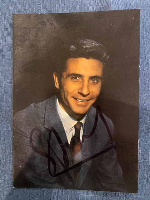 RARE AUTOGRAPHE Claude François 1963 dédicace Photo Carte Postale