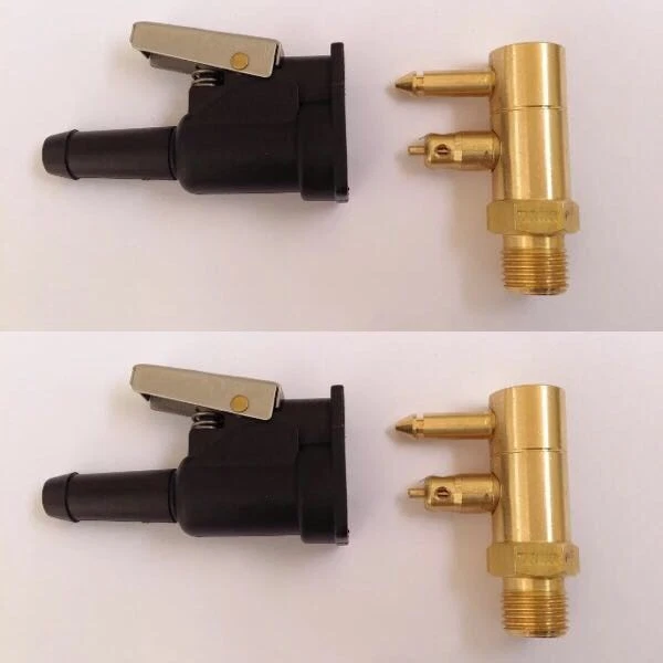 2 X YAMAHA Outboard Fuel Line Tank Connector End 5/16 Quick Release Kit