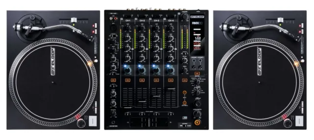 Reloop DJ RMX-60 Digital DJ Mixer im Set mit 2 x RP-4000 MK2 Turntables