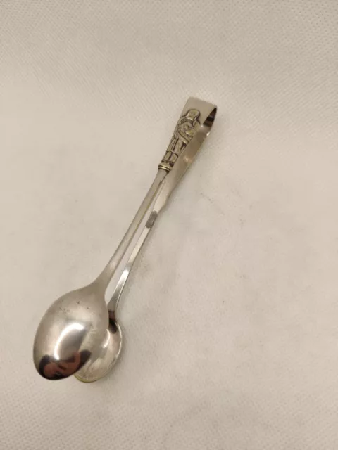 Vintage Silver Plated EPNS Apostle Sugar Tongs | 11cm Long