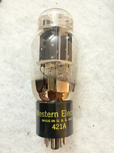 Western Electric 421A 5998 6AS7 6080 OO Getter NOS Excellent Tested Balanced