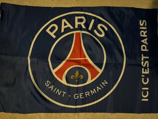 Drapeau Officiel Paris Saint-Germain 150x100 Cm - Polyester, Supporter PSG, Collection Licenciée
