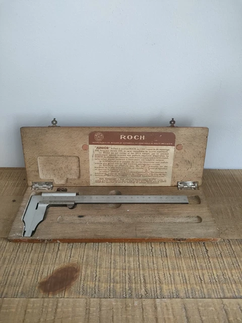 Pied à Coulisse Ancien ROCH France Junior N°514949 – Micromètre Manuel 250mm