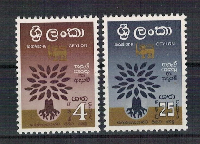 Ceylon: Nr. 314-315 ** postfrisch / Weltflüchtlingsjahr 1960
