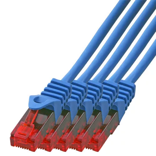 5 x 30m CAT.5 Gigabit Patchkabel Netzwerkkabel blau LAN Netzwerk Kabel CAT5