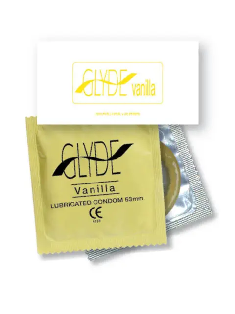 Glyde Flavoured Vanilla Bulk Vegan Condoms 50 Condoms