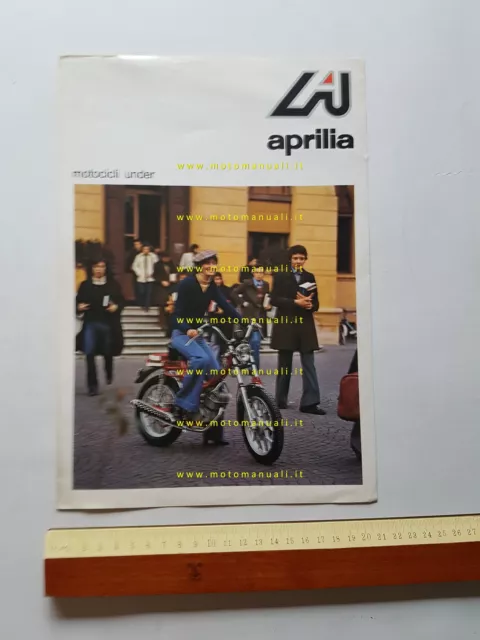 Aprilia 50 Under 21 - Under 21 RG - Under 18 1977 depliant italiano originale