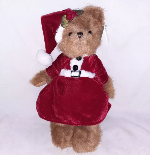 Bearington Christmas Bear Molly B Jolly 173158 New With Tags 10 Inch Red Dress