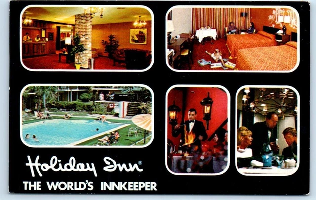SPRING LAKE, Michigan MI ~ Roadside Motel HOLIDAY INN Ottawa County Postcard