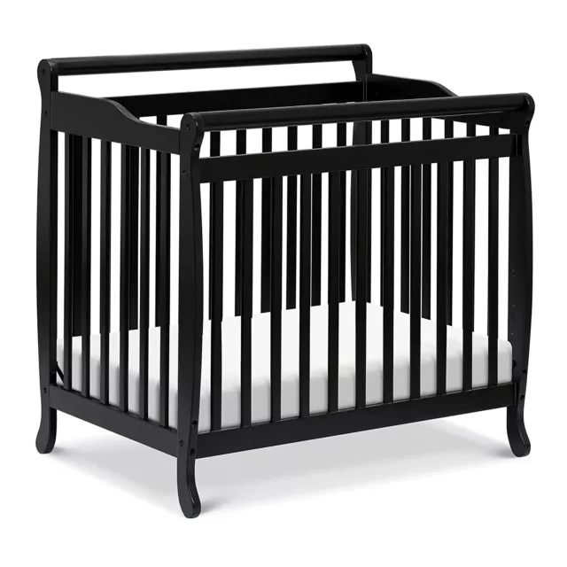 DaVinci Emily 2-in-1 Convertible Mini Y Doble Cama En Ébano Acabado
