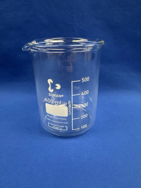 RASOTHERM Becherglas Hohe Form 100 Ml Mit Ausguss – Boro 3.3, Hitze- & Chemikalienbeständig, Mit Graduierung, Transparent, DIN 48x80 Mm
