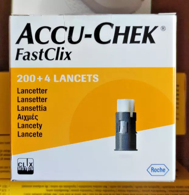 Accu-Chek FastClix Lanzetten - 200+4 / 204 Stück - MHD: 22.06.2027