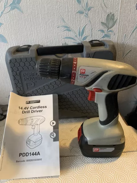 PERFORMANCE POWER DRILL CORDLESS 14.4v HAMMER DRILL MAINS CHARGER 20.00 PicClick UK
