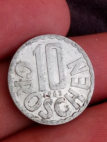 1963 / 10 GROSCHEN / AUSTRIA / OSTERREICH / COLLECTIBLE  coin Kayihan coins