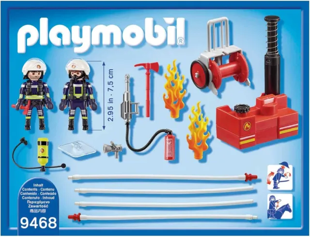 PLAYMOBIL City Action 9468 Feuerwehrmänner mit Löschpumpe 3