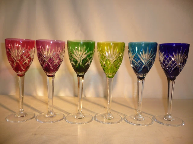 6 Verres à Vin En Cristal Saint Louis (vendu à L'unité) - Très Bon état, Cristal Français Authentique