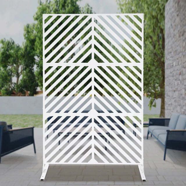 ROOM DIVIDER PRIVACY Screen Panels Stand, Metal Privacy Screen Decor