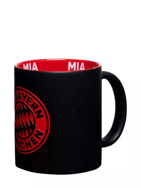 FC Bayern München Tasse Logogravur Schwarz | Fußball