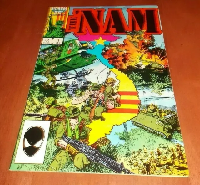The Nam # 1 Second Printing 1986 Marvel War Michael Golden Art Fine+