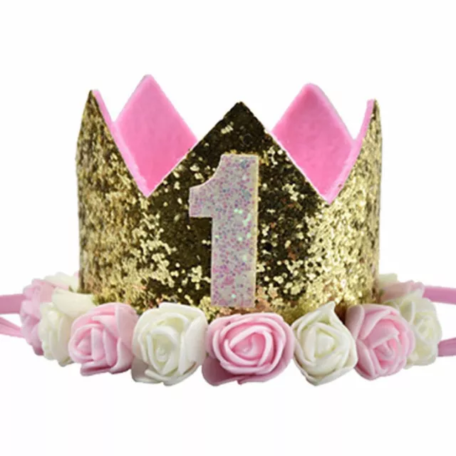 1st Birthday Girl Gifts Crown Baby Princess Tiara Crown