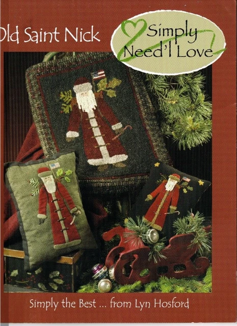 Alfombras Old Saint Nick Simply Need'l Love Aplique Lana Santa Alfombra Enganchado Hosford