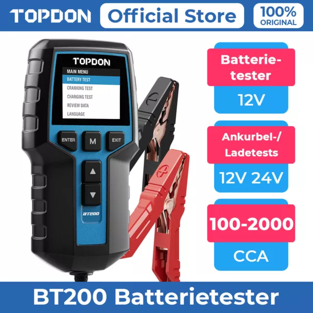 TOPDON BT200 12V/24V Auto Batterietester KFZ in Baden-Württemberg