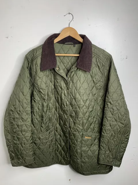 BARBOUR HERITAGE LIDDESDALE Quilted Jacket Coat Olive Green XXL $80.00 ...