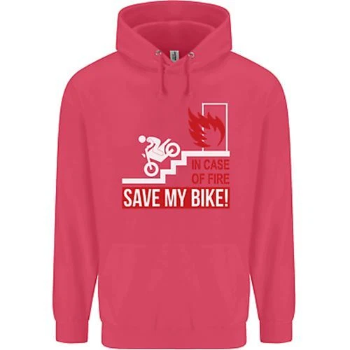 Felpa con cappuccio emergenza moto biker moto bambini 11