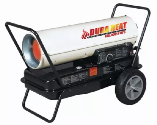 DuraHeat DFA135C 135,000 BTU Portable Kerosene Forced Air Heater w Thermostat
