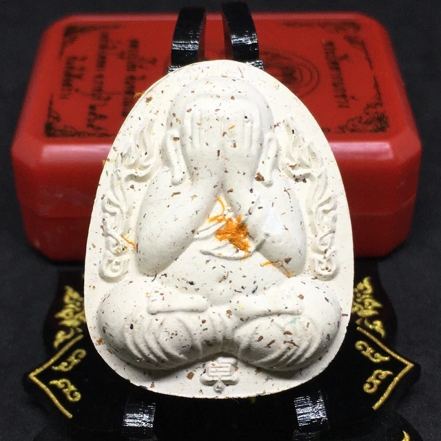 Thai Amulet Phra Pidta Jumbo Lp Toh Wealth Magic Holy Lucky Box Temple Talisman