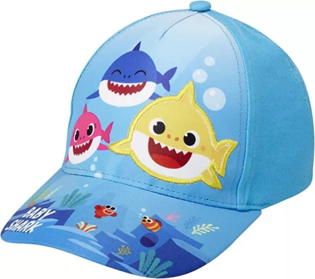 Nickelodeon Baby Shark Toddler Baseball Hat for Boys Size 2-4, Kids Baseball Cap