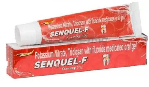 2 X Dr reddy Senquel F (New) Foaming Oral Gel for teeth - 50gm Free Shipping