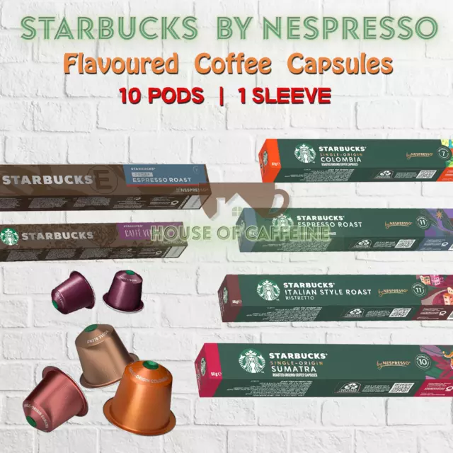 Starbucks by Nespresso Coffee Pods Capsules For ORIGINAL LINE Machine 1 Sleeve ☕
