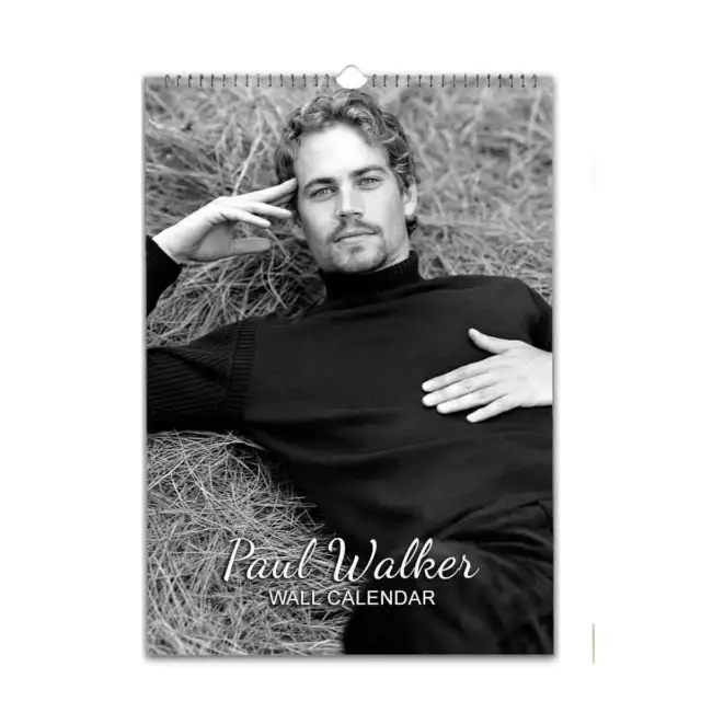 PAUL WALKER FULL photo calendar 2024/25 personalised 30.52 PicClick