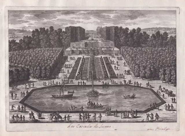 Chateau de Sceaux jardin garden Garten Kupferstich Perelle engraving gravure