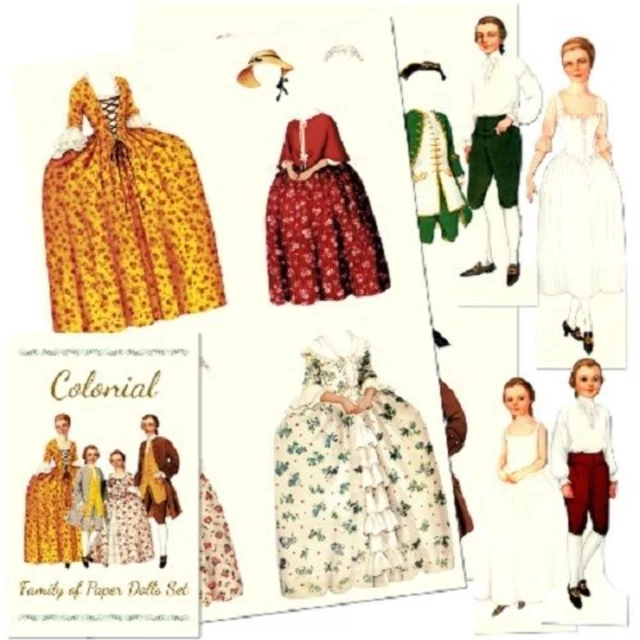 SHACKMAN COLONIAL VICTORIAN Family Paper Dolls And Clothes Shk 18 13 shackman-colonial-victorian-family-paper-dolls-and-clothes-shk-18-13