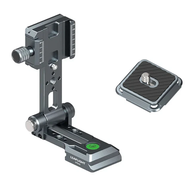 Support En L En Bois Avec Plaque Aluminium Pour Nikon FM2 - Base De Poignée à Dégagement Rapide