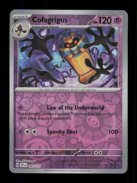 cofagrigus pokemon card value - ex 224/182 - Paradox Rift - Full Art - Ultra Rare Buy this amazing trading card from our collection Cofagrigus ex 224/182 Paradox Rift