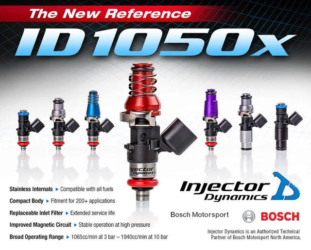 Injector Dynamics 1050x 1065cc Fuel Injectors for Chevy LS2 / GTO 05-06
