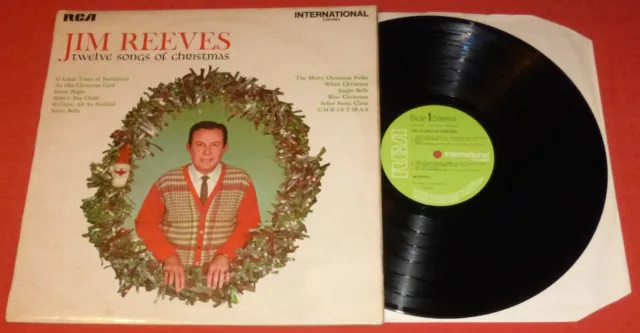 Jim Reeves - Vinyl Lp  Record - 12 (Twelve) Songs Of Christmas