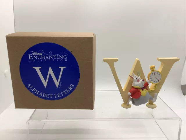 Disney Enchanting Collection Alphabet Figurine Ornament New Letter E White Rabbi