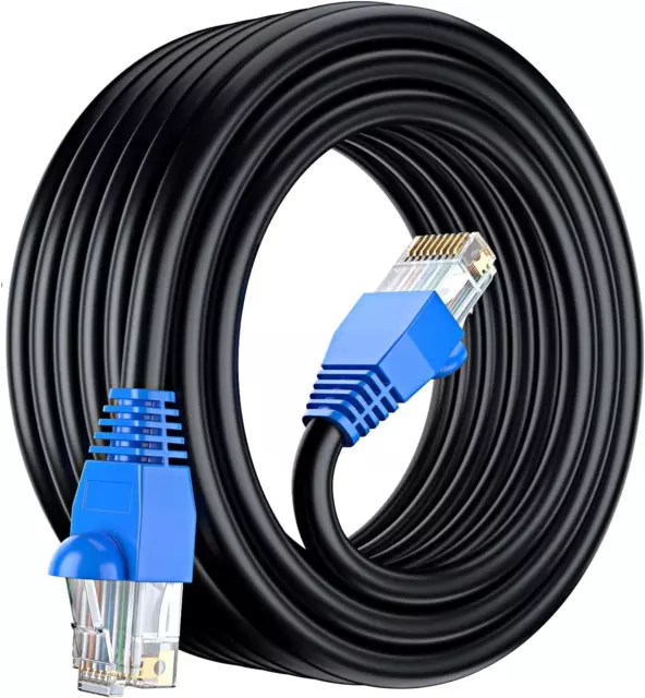 MutecPower 30m CAT6 Outdoor Wasserdicht Direct Burial Ethernet Netzwerkkabel - -