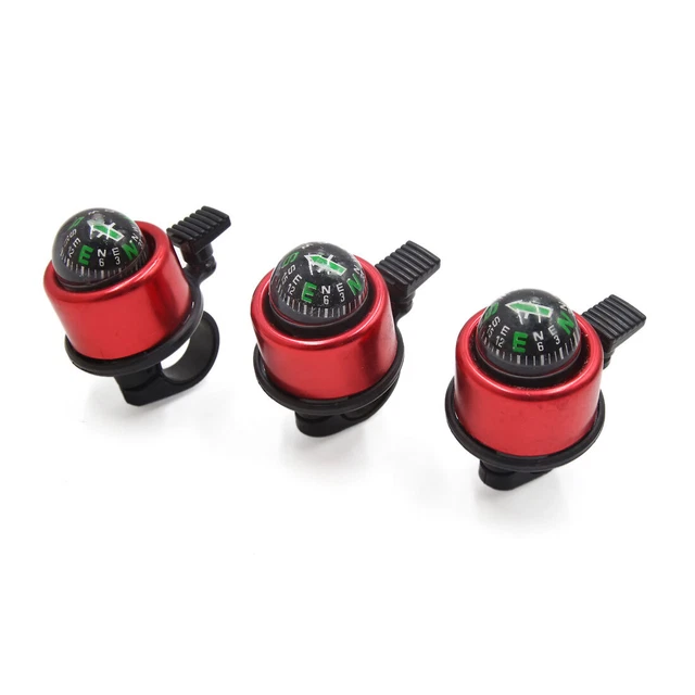 Universale 3PC Rosso Ciclabile bicicletta pedalando manubrio anello campana con/