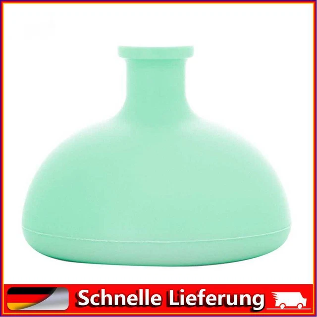 Almohadilla posterior de silicona para asfixiar leche para bebé batidor de resistencia para niños en forma de L (verde)