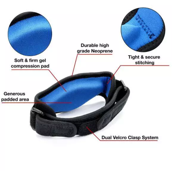 Tennis Elbow Brace Strap Tendoniti Golfers Gel Band Golf Relief Support Sleev-xd